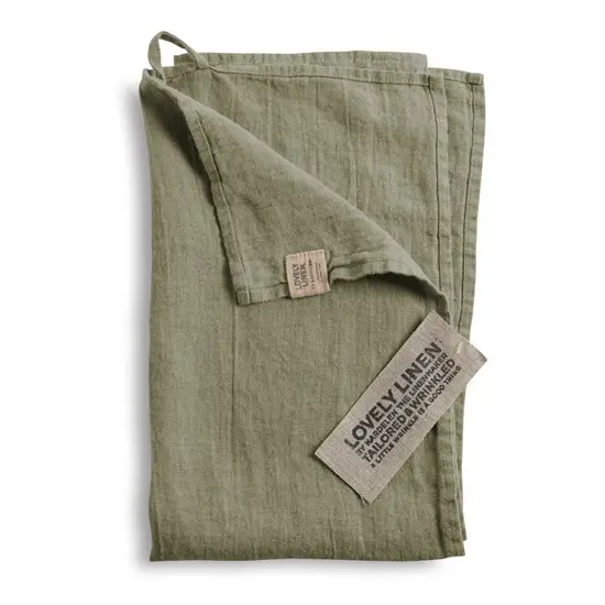 Lovely Linen - Viskestykke - Avocado/Grøn