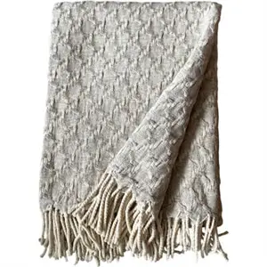 Burel Factory - Noor plaid/tæppe - Lysegrå - 180x130 cm