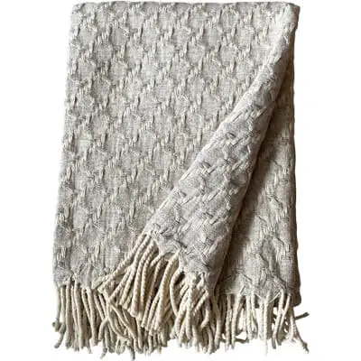 Burel Factory - Noor plaid/tæppe - Lysegrå - 180x130 cm