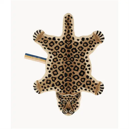 Doing Goods - Lilly Leopard Gulvtæppe - Large - brun