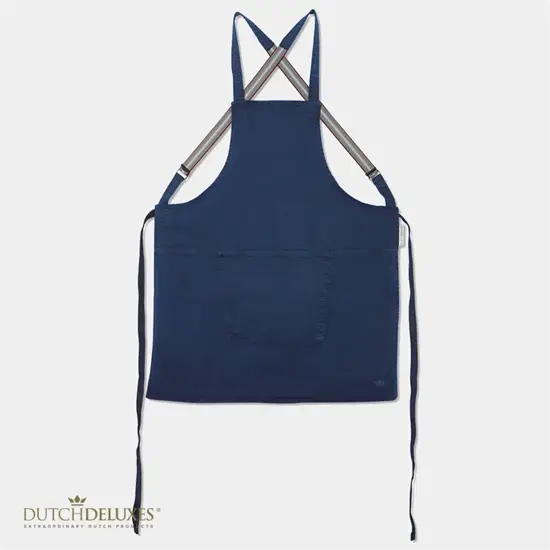 DutchDeluxes - Forklæde - Suspender Style - Denim Blue