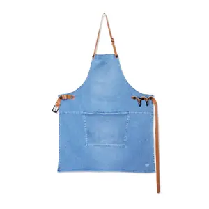 DutchDeluxes - Forklæde - BBQ Style - Washed Indigo Denim