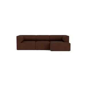 Audo Copenhagen - Eave 96, 3-Seater, Configuration 11, Upholstered With PC0T, EU - HR Foam, 08 (Bordeaux), Audo Bouclé, Audo Bouclé, Audo