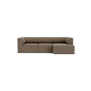 Audo Copenhagen - Eave 96, 3-Seater, Configuration 11, Upholstered With PC3T, EU - HR Foam, 0001 (Black), Safire, Safire, Sahco, Kvadrat