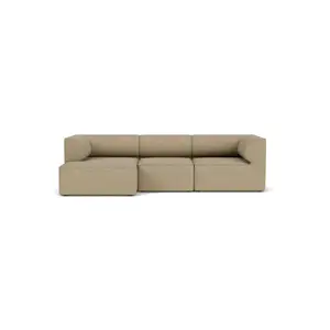 Audo Copenhagen - Eave 96, 3-Seater, Configuration 12, Upholstered With PC0T, EU - HR Foam, 02 (Beige), Audo Bouclé, Audo Bouclé, Audo