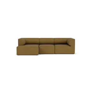Audo Copenhagen - Eave 96, 3-Seater, Configuration 12, Upholstered With PC0T, EU - HR Foam, 06 (Gold), Audo Bouclé, Audo Bouclé, Audo