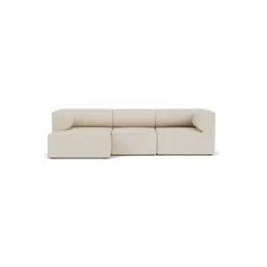 Audo Copenhagen - Eave 96, 3-Seater, Configuration 12, Upholstered With PC2T, EU - HR Foam, 0018 (White), Moss, Moss, Sahco, Kvadrat