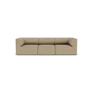 Audo Copenhagen - Eave 96, 3-Seater, Configuration 2, Upholstered With PC0T, EU - HR Foam, 02 (Beige), Audo Bouclé, Audo Bouclé, Audo