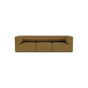 Audo Copenhagen - Eave 96, 3-Seater, Configuration 2, Upholstered With PC0T, EU - HR Foam, 06 (Gold), Audo Bouclé, Audo Bouclé, Audo
