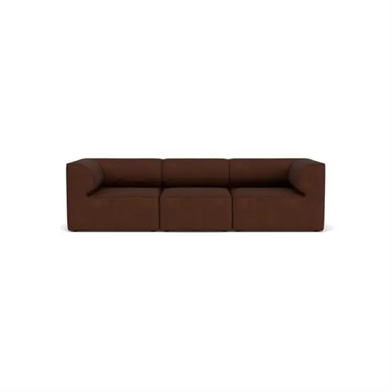 Audo Copenhagen - Eave 96, 3-Seater, Configuration 2, Upholstered With PC0T, EU - HR Foam, 08 (Bordeaux), Audo Bouclé, Audo Bouclé, Audo