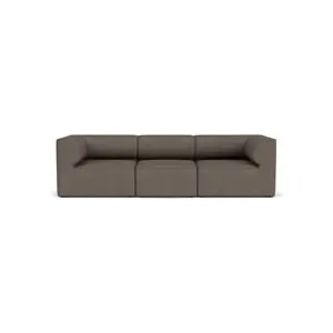 Audo Copenhagen - Eave 96, 3-Seater, Configuration 2, Upholstered With PC0T, EU - HR Foam, 16 (Dark Grey), Audo Bouclé, Audo Bouclé, Audo