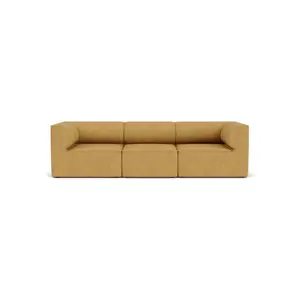 Audo Copenhagen - Eave 96, 3-Seater, Configuration 2, Upholstered With PC2T, EU - HR Foam, 0022 (Orange), Moss, Moss, Sahco, Kvadrat