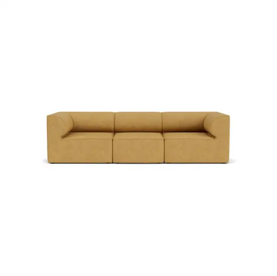 Audo Copenhagen - Eave 96, 3-Seater, Configuration 2, Upholstered With PC2T, EU - HR Foam, 0022 (Orange), Moss, Moss, Sahco, Kvadrat