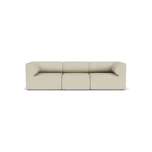 Audo Copenhagen - Eave 96, 3-Seater, Configuration 2, Upholstered With PC2T, EU - HR Foam, 0202 (White), Savanna, Savanna, Kvadrat