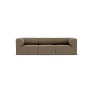 Audo Copenhagen - Eave 96, 3-Seater, Configuration 2, Upholstered With PC3T, EU - HR Foam, 0001 (Black), Safire, Safire, Sahco, Kvadrat
