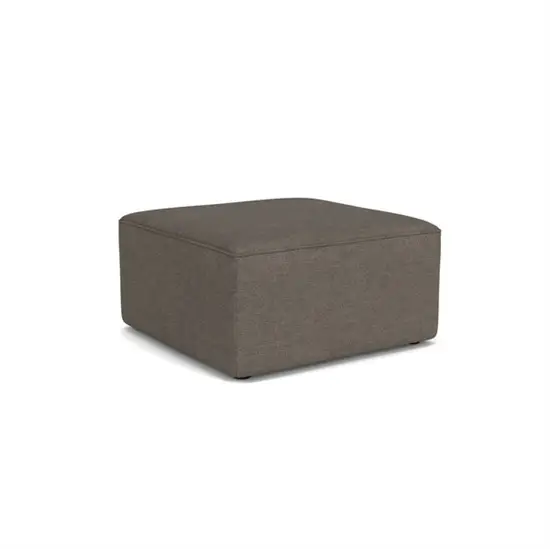 Audo Copenhagen - Eave Modular 75, Pouf, Depth 75cm, Upholstery PC0T, EU - HR Foam, 16 (Dark Grey), Bouclé, Bouclé, Audo