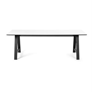 Andersen furniture - T1 Udtræksbord - Sort, hvid laminat - 160 x 72,5 cm