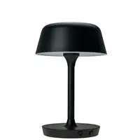 Dyberg Larsen - Valencia opladelig bordlampe, sort, L20 x B20 x H30 cm.