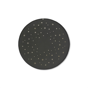 Ferm Living - Star Juletræstæppe - Dark Green/Gold