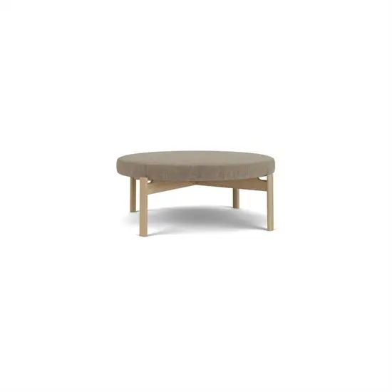 Audo Copenhagen - Passage Pouf, Natural Oak Base, Seat Upholstered With PC1T