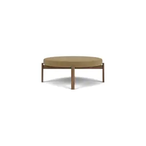 Audo Copenhagen - Passage Pouf, Walnut Base, Seat Upholstered With PC1T