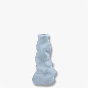 Mette Ditmer - ART PIECE - Liquid - lysestage, medium, lyseblå