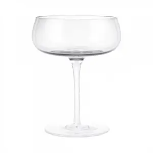 Blomus - Set of 2 Champagne Saucers   - BELO - Clear Glass