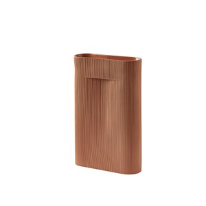 Image of Muuto - Ridge Vase - Terracotta - H48,5
