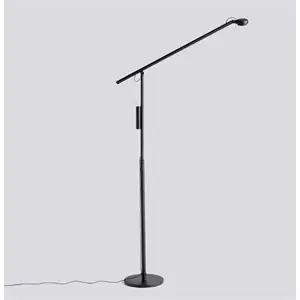 HAY - Gulvlampe - FIFTY-FIFTY FLOOR LAMP / SOFT BLACK