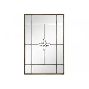 Chic Antique - Spejl med blomst - 120x80 cm