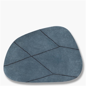 Mette Ditmer - SHAPE GULVTÆPPE SMALL, STONE BLUE