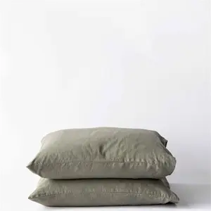 Tell Me More - Pillowcase linen 50x60 2p - olive