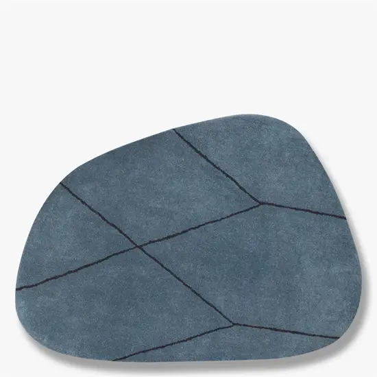 Mette Ditmer - SHAPE GULVTÆPPE LARGE, STONE BLUE