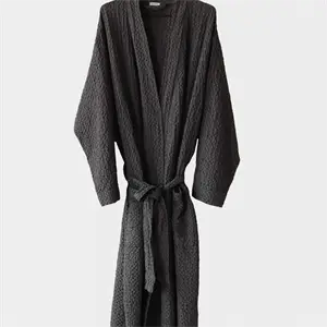Tell Me More - Santo cotton robe S/M - charcoal