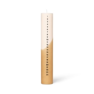 Ferm Living - Kalenderlys gul og hvid