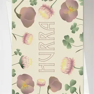 VisseVasse - Fødselsdagskort - Tillykke blomsterbuket - 10x15 cm