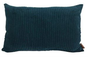 Image of Skriver Collection - Fløjlspude - Fancy Cotton - Velvet Petrol