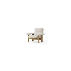 Audo Copenhagen - Brasilia Lounge Chair, Solid Natural Oak Base, PC2T