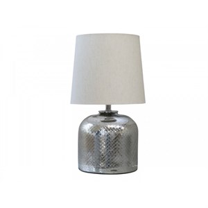 Chic Antique - Lampe i fattigmandssølv med slibninger - Ø25,5