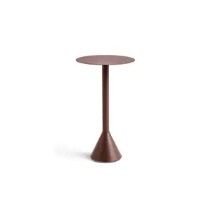 HAY havebord - Palissade Cone table High - Rød - Iron red - Ø: 60 cm