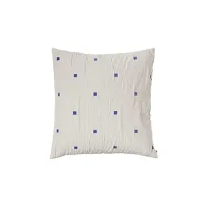 Broste Copenhagen - Pudebetræk - Tove - Baja Blue - W60 x L60 cm