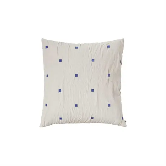 Broste Copenhagen - Pudebetræk - Tove - Baja Blue - W60 x L60 cm