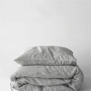 Tell Me More - Duvet cover linen 150x200 - grey/white