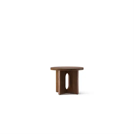 Audo Copenhagen - Androgyne, Side Table, Ø50, Walnut Base, Walnut Tabletop