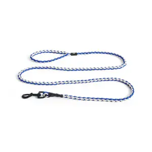 Hay - Hundesnor - Dogs Leash-Braided - Blue, off-white