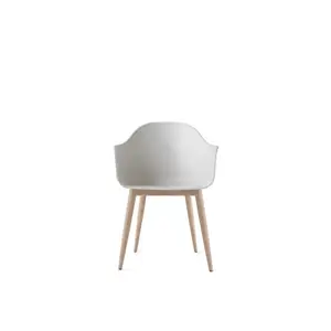 Audo Copenhagen - Harbour Dining Chair, Neutral eg, Lysegrå sæde