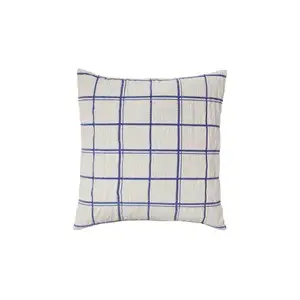 Broste Copenhagen - Pudebetræk - Tove - Baja Blue - W60xL60 cm