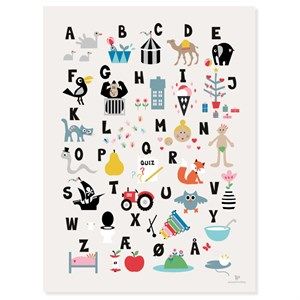 Image of KAI Copenhagen - Plakat ABC - 50x70 cm.