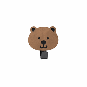 Image of LindDNA - Kids Hook "Bear" - 7,5x6 cm - Nupo Nature