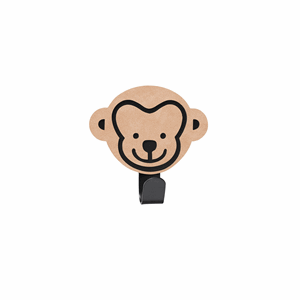 Image of LindDNA - Kids Hook "Monkey" - 9x6,5 cm - Nupo Peach